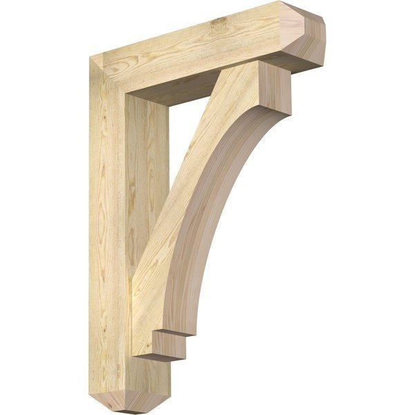 Imperial Craftsman Rough Sawn Bracket w/ Offset Brace, Douglas Fir, 8